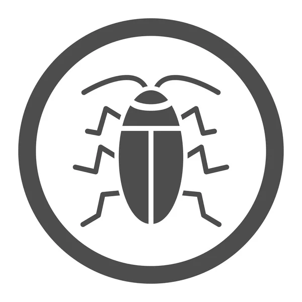 Kakkerlak omcirkelde Vector Icon — Stockvector