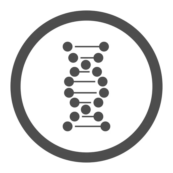 Icona vettoriale arrotondata a spirale del DNA — Vettoriale Stock