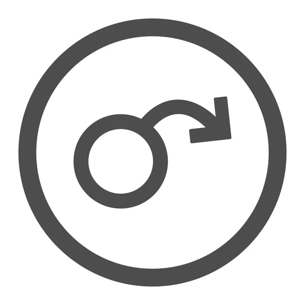 Impotentie afgeronde Vector Icon — Stockvector