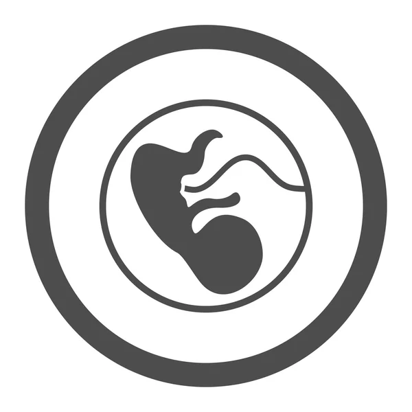 Круглая векторная икона о беременности — стоковый вектор