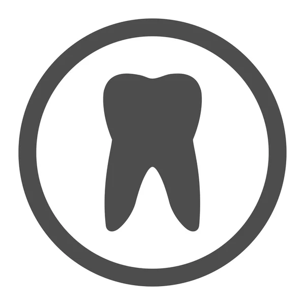 Tooth Circled Vector Icon — ストックベクタ