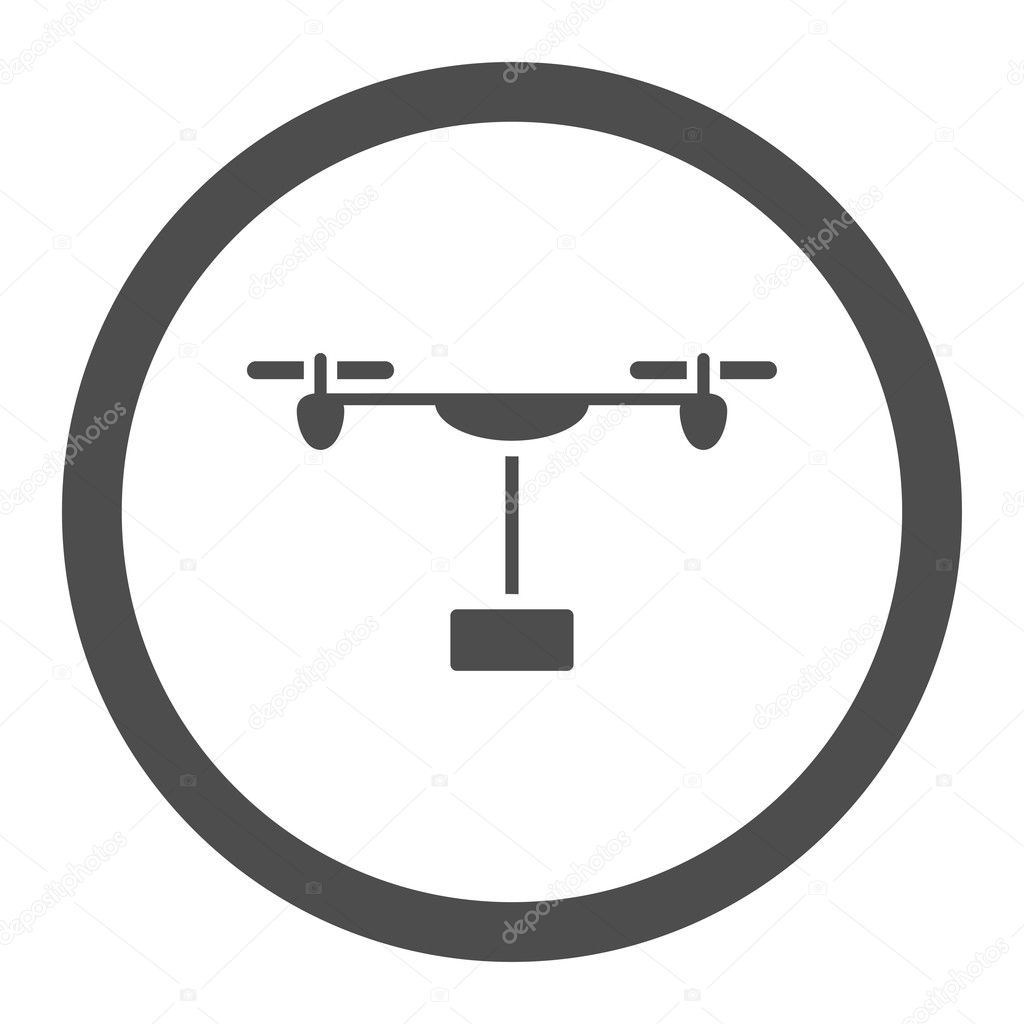 Air Copter Shipping Rounded Vector Icon