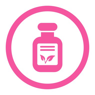 Doğal ilaçlar yuvarlak Raster simgesi