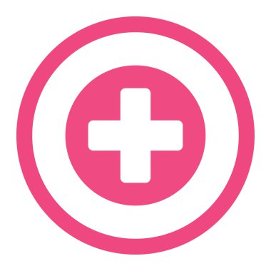 Tıp yuvarlak Raster simgesi