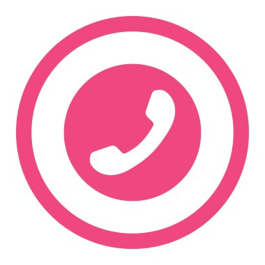 Telefon numarası yuvarlak Raster simgesi