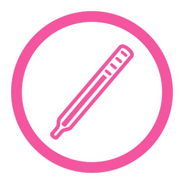 Tıbbi termometre yuvarlak Raster simgesi