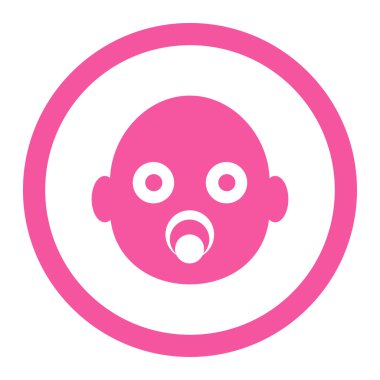 Bebek kafa yuvarlak Raster simgesi