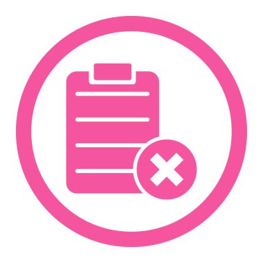 Form yuvarlak Raster simgesi reddetmek