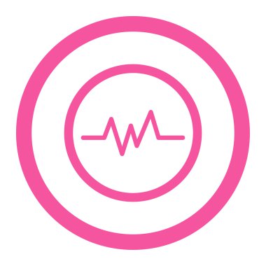 Nabız yuvarlak Raster simgesi izleme