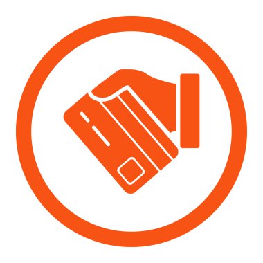 Kartı ödeme yuvarlak Raster simgesi