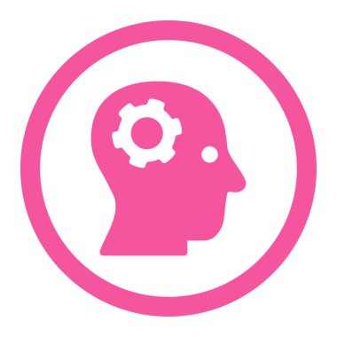 Düşünme yuvarlak Raster simgesi