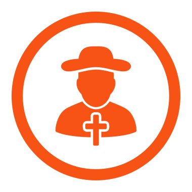 Rahip yuvarlak Raster simgesi