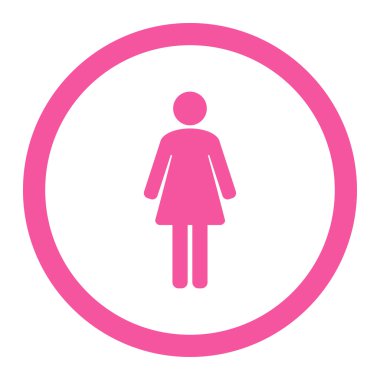 Kadın yuvarlak Raster simgesi