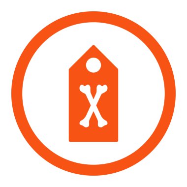 Ölü işaret yuvarlak Raster simgesi