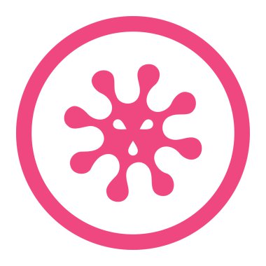 Virüs yuvarlak Raster simgesi