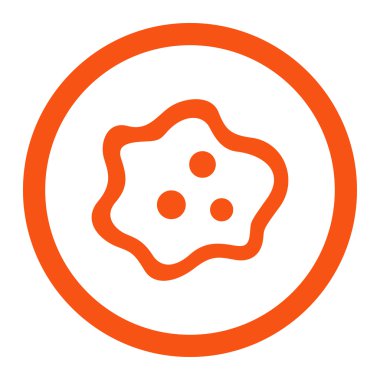 Amip yuvarlak Raster simgesi