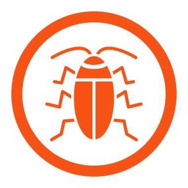 Hamam böceği yuvarlak Raster simgesi