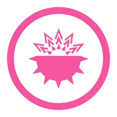 Viral yapısı yuvarlak Raster simgesi