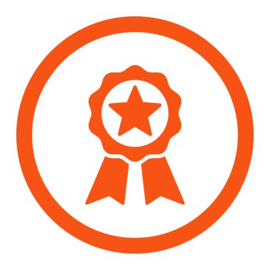 Raster simgesi sertifikası mührüne yuvarlak