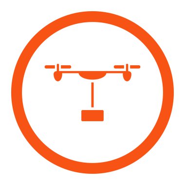 Drone sevk irsaliyesi yuvarlak Raster simgesi