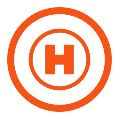 Helikopter iniş yuvarlak Raster simgesi