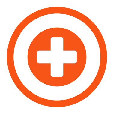 Tıp yuvarlak Raster simgesi