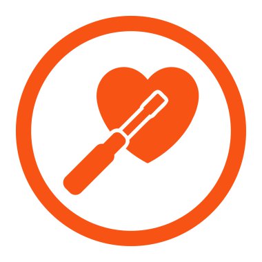 Kalp yuvarlak Raster simge ayarlama