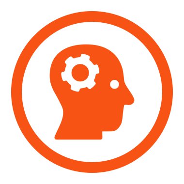 Düşünme yuvarlak Raster simgesi