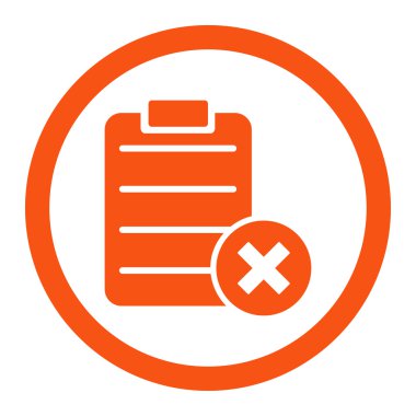 Form yuvarlak Raster simgesi reddetmek