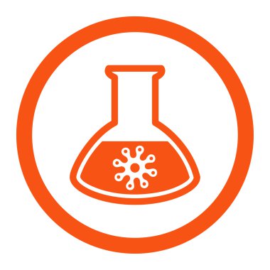 Virüs analiz yuvarlak Raster simgesi