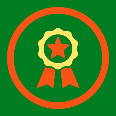 Raster simgesi sertifikası mührüne yuvarlak