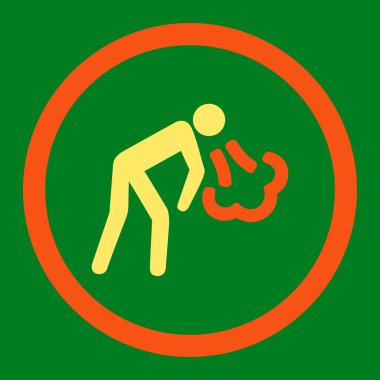 Yuvarlak Raster simgesi öksürük