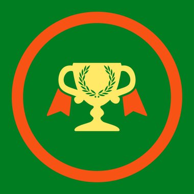 Ödülü Kupası yuvarlak Raster simgesi