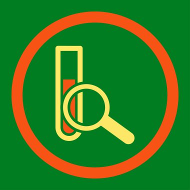 Kimyasal Test yuvarlak Raster simgesi