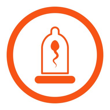 Sperm prezervatif yuvarlak Raster simgesi