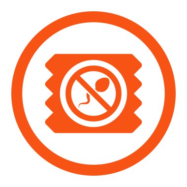 Sperm öldürücü prezervatif yuvarlak Raster simgesi