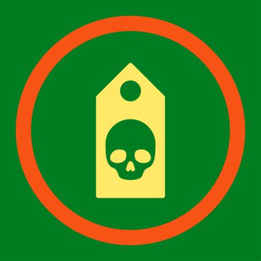 Ölüm kupon yuvarlak Raster simgesi