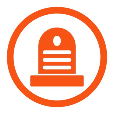 Mezar taşı yuvarlak Raster simgesi