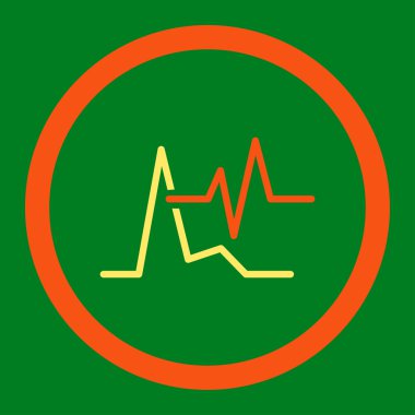 EKG yuvarlak Raster simgesi