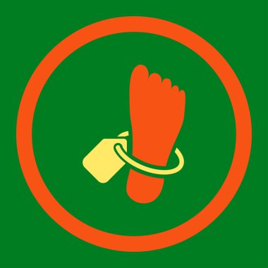 Morg etiketi yuvarlak Raster simgesi