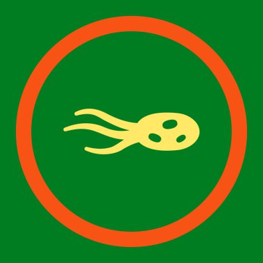 Mikroorganizma yuvarlak Raster simgesi rahatsız