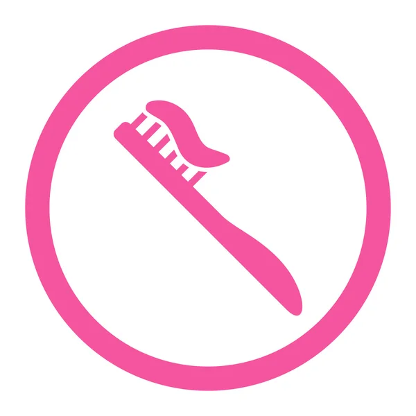 Tooth Brush afgeronde Raster pictogram — Stockfoto