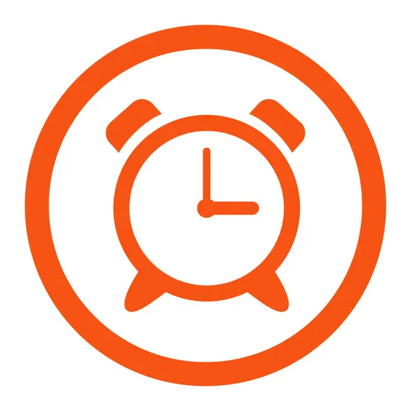 Relógio de alarme Raster Icon arredondado — Fotografia de Stock