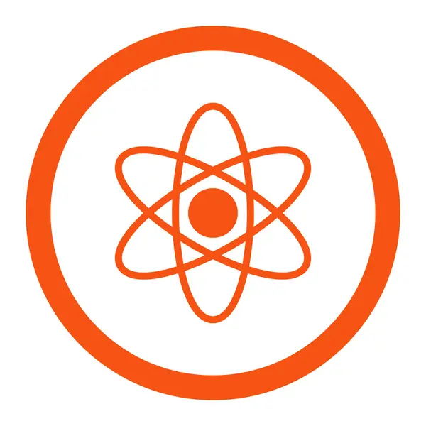 Atom yuvarlak Raster simgesi — Stok fotoğraf
