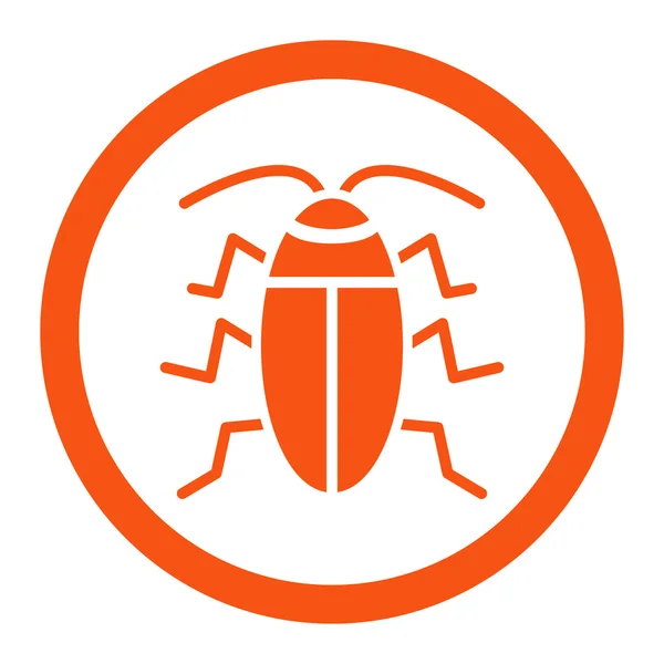 Cockroach Rounded Raster Icon — Stock Photo, Image