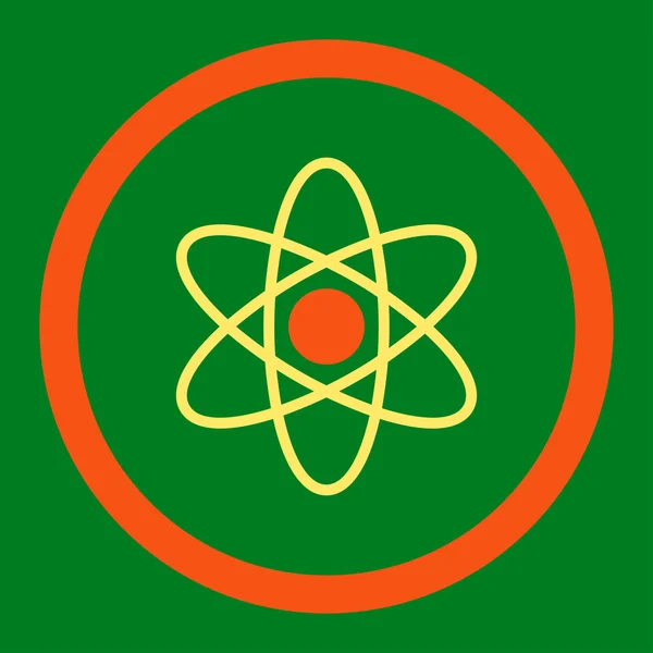 Atom zaokrąglone rastrowych ikona — Zdjęcie stockowe