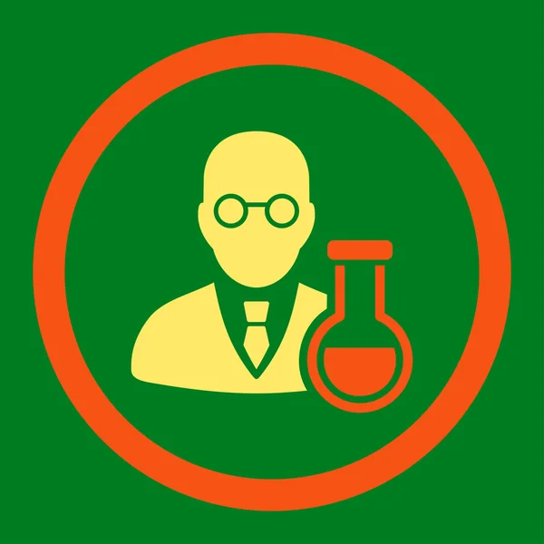 Icono de rasterismo redondeado químico — Foto de Stock