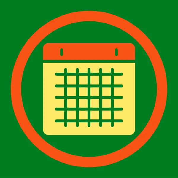 Zaoblené rastrové ikona kalendáře — Stock fotografie