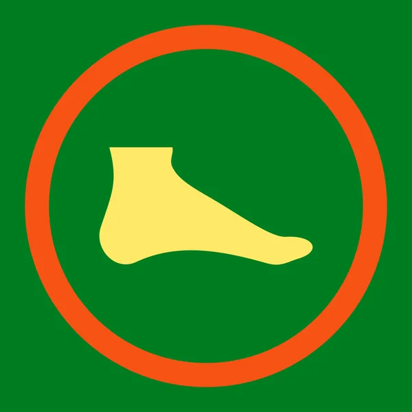 Fuß gerundetes Raster-Symbol — Stockfoto