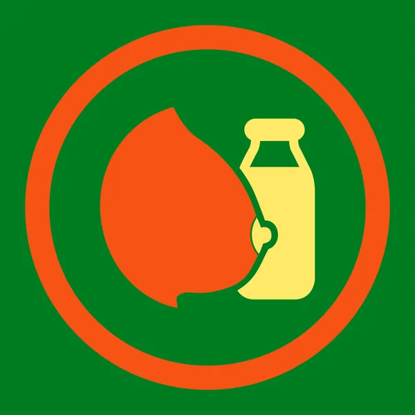 Muttermilch rundes Raster-Symbol — Stockfoto